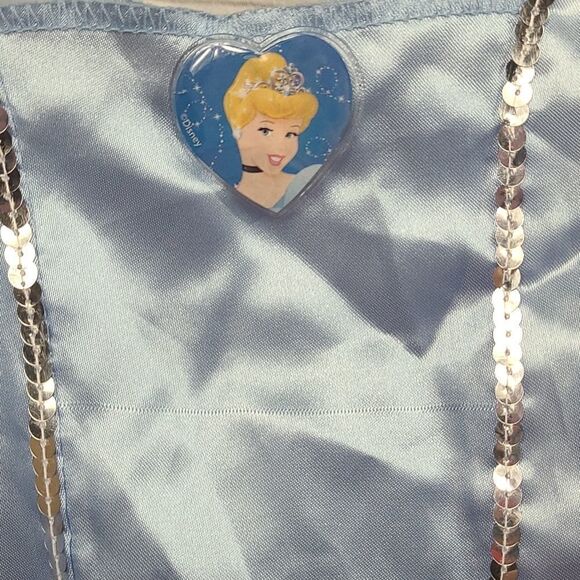 Disney Cinderella Princess Dress Girls Size 4-6/6X Blue Fantasy Play Costume - Picture 4 of 10